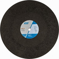 Norton - 20" Zirconia Alumina Cutoff Wheel - 3/16" Thick, 1" Arbor, 2,710 Max RPM, Use with Stationary Grinders - Americas Industrial Supply
