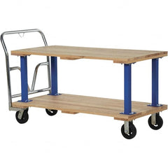 Vestil - 1,600 Lb Capacity Hardwood Platform Truck - Hardwood Deck, 27" OAW - Americas Industrial Supply