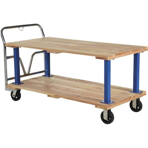 Vestil - 1,600 Lb Capacity Hardwood Platform Truck - Hardwood Deck, 30" OAW - Americas Industrial Supply