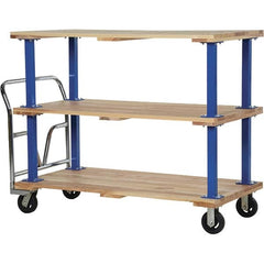 Vestil - 1,600 Lb Capacity Hardwood Platform Truck - Hardwood Deck, 30" OAW - Americas Industrial Supply