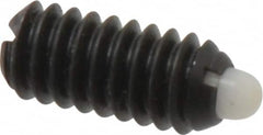 Gibraltar - 1/4-20, 17/32" Thread Length, 0.078" Plunger Projection, Steel Threaded Spring Plunger - 0.119" Max Plunger Diam, 0.531" Plunger Length, 3 Lb Init End Force, 10.5 Lb Final End Force - Americas Industrial Supply