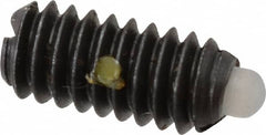 Gibraltar - 1/4-20, 17/32" Thread Length, 0.078" Plunger Projection, Steel Threaded Spring Plunger - 0.119" Max Plunger Diam, 0.531" Plunger Length, 3 Lb Init End Force, 10.5 Lb Final End Force - Americas Industrial Supply