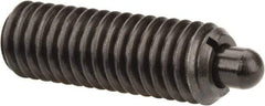 Gibraltar - 3/8-16, 5/8" Thread Length, 0.11" Plunger Projection, Steel Threaded Spring Plunger - 0.186" Max Plunger Diam, 0.625" Plunger Length, 4.5 Lb Init End Force, 18.5 Lb Final End Force - Americas Industrial Supply