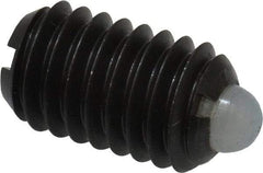 Gibraltar - 3/8-16, 5/8" Thread Length, 0.11" Plunger Projection, Steel Threaded Spring Plunger - 0.186" Max Plunger Diam, 0.625" Plunger Length, 4.5 Lb Init End Force, 18.5 Lb Final End Force - Americas Industrial Supply