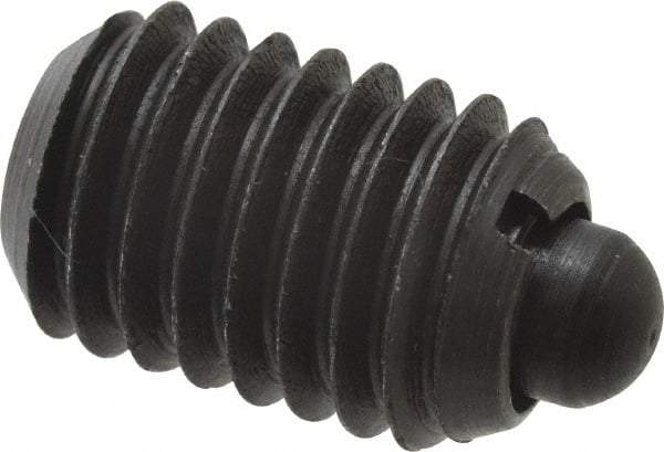 Gibraltar - 1/2-13, 3/4" Thread Length, 0.151" Plunger Projection, Steel Threaded Spring Plunger - 1/4" Max Plunger Diam, 0.75" Plunger Length, 5 Lb Init End Force, 28.5 Lb Final End Force - Americas Industrial Supply