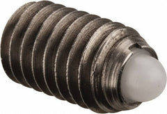 Gibraltar - 3/8-16, 5/8" Thread Length, 0.11" Plunger Projection, Stainless Steel Threaded Spring Plunger - 0.186" Max Plunger Diam, 0.625" Plunger Length, 1.5 Lb Init End Force, 5 Lb Final End Force - Americas Industrial Supply