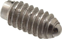 Gibraltar - 5-40, 0.062" Ball Diam, 1/4" Body Length, 0.02" Max Ball Reach, Threaded Ball Plunger - Steel Body, Steel Ball, 0.25 Lb Initial End Force, 0.75 Lb Final End Force - Americas Industrial Supply