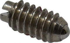 Gibraltar - 5-40, 0.062" Ball Diam, 1/4" Body Length, 0.02" Max Ball Reach, Threaded Ball Plunger - Steel Body, Steel Ball, 0.25 Lb Initial End Force, 0.75 Lb Final End Force, Locking Element - Americas Industrial Supply