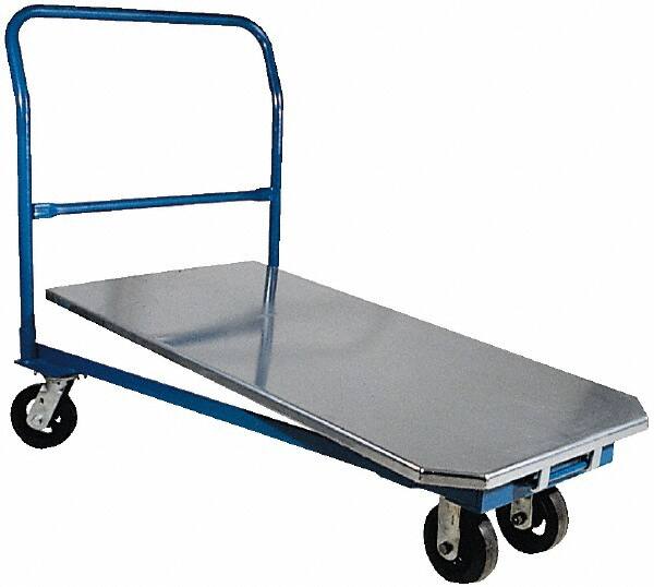 Vestil - 1,500 Lb Capacity Steel Platform Truck - Steel Deck, 24" OAW - Americas Industrial Supply