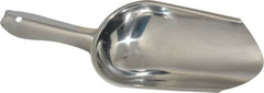 VOLLRATH - 5 oz Silver Stainless Steel Round Bottom Scoop - 5" Wide x 5-1/2" Deep Bowl, 4" Handle Length, 9-1/2" OAL - Americas Industrial Supply