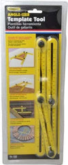 General - 1 mm Graduation, Glass filled Nylon Angle Template Tool - 6-3/4 Inch Base Length - Americas Industrial Supply