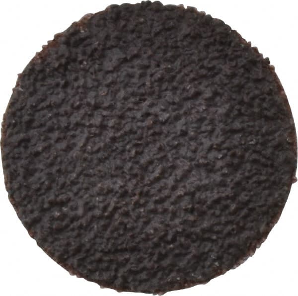 Tru-Maxx - 1" Disc Diam, 40 Grit, Aluminum Oxide Quick Change Disc - Type R Attaching System, Coated, Brown, Coarse Grade, 30,000 RPM - Americas Industrial Supply