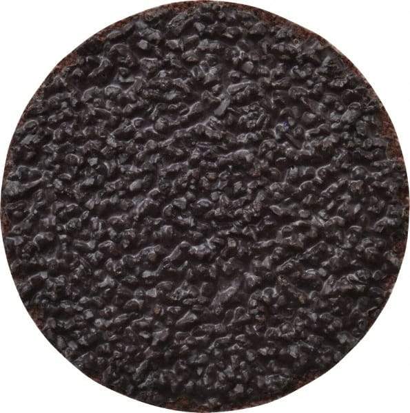 Tru-Maxx - 1-1/2" Disc Diam, 24 Grit, Aluminum Oxide Quick Change Disc - Type R Attaching System, Coated, Brown, Very Coarse Grade, 30,000 RPM - Americas Industrial Supply