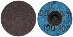 Tru-Maxx - 1-1/2" Disc Diam, 100 Grit, Aluminum Oxide Quick Change Disc - Type R Attaching System, Coated, Brown, Fine Grade, 30,000 RPM - Americas Industrial Supply