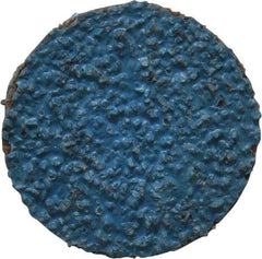 Tru-Maxx - 1" Disc Diam, 36 Grit, Zirconia Alumina Quick Change Disc - Type R Attaching System, Coated, Blue, Very Coarse Grade, 20,000 RPM - Americas Industrial Supply