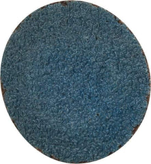 Tru-Maxx - 1" Disc Diam, 60 Grit, Zirconia Alumina Quick Change Disc - Type R Attaching System, Coated, Blue, Medium Grade, 20,000 RPM - Americas Industrial Supply