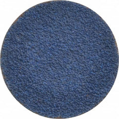 Tru-Maxx - 1" Disc Diam, 80 Grit, Zirconia Alumina Quick Change Disc - Type R Attaching System, Coated, Blue, Medium Grade, 20,000 RPM - Americas Industrial Supply