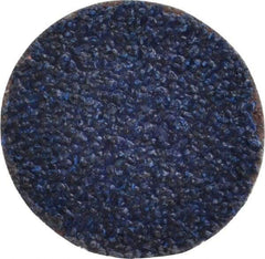 Tru-Maxx - 1-1/2" Disc Diam, 36 Grit, Zirconia Alumina Quick Change Disc - Type R Attaching System, Coated, Blue, Very Coarse Grade, 20,000 RPM - Americas Industrial Supply