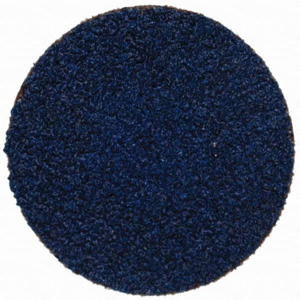 Tru-Maxx - 1-1/2" Disc Diam, 50 Grit, Zirconia Alumina Quick Change Disc - Type R Attaching System, Coated, Blue, Coarse Grade, 20,000 RPM - Americas Industrial Supply