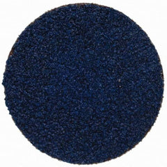 Tru-Maxx - 1-1/2" Disc Diam, 50 Grit, Zirconia Alumina Quick Change Disc - Type R Attaching System, Coated, Blue, Coarse Grade, 20,000 RPM - Americas Industrial Supply
