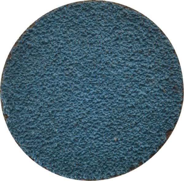 Tru-Maxx - 1-1/2" Disc Diam, 60 Grit, Zirconia Alumina Quick Change Disc - Type R Attaching System, Coated, Blue, Medium Grade, 20,000 RPM - Americas Industrial Supply