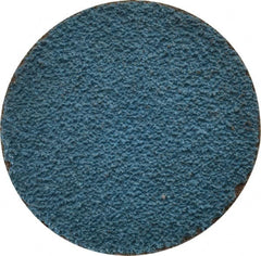 Tru-Maxx - 1-1/2" Disc Diam, 60 Grit, Zirconia Alumina Quick Change Disc - Type R Attaching System, Coated, Blue, Medium Grade, 20,000 RPM - Americas Industrial Supply