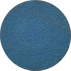Tru-Maxx - 1-1/2" Disc Diam, 80 Grit, Zirconia Alumina Quick Change Disc - Type R Attaching System, Coated, Blue, Medium Grade, 20,000 RPM - Americas Industrial Supply