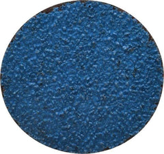 Tru-Maxx - 2" Disc Diam, 36 Grit, Zirconia Alumina Quick Change Disc - Type R Attaching System, Coated, Blue, Very Coarse Grade, 20,000 RPM - Americas Industrial Supply