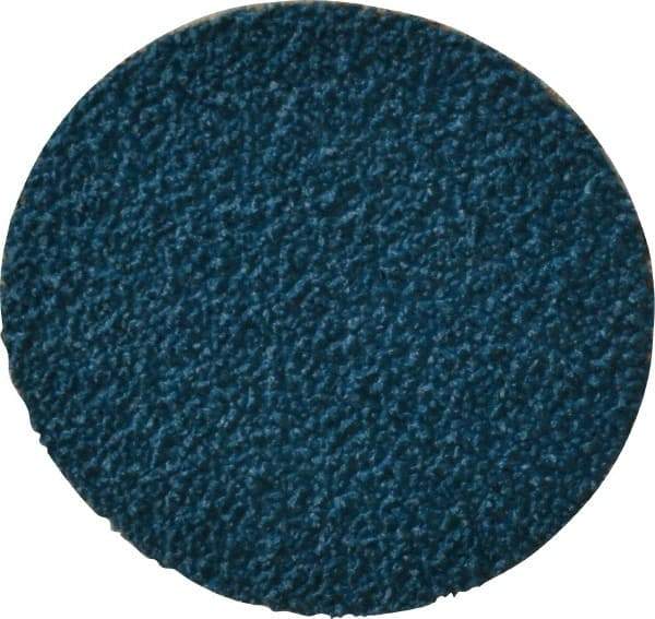 Tru-Maxx - 2" Disc Diam, 40 Grit, Zirconia Alumina Quick Change Disc - Type R Attaching System, Coated, Blue, Coarse Grade, 20,000 RPM - Americas Industrial Supply