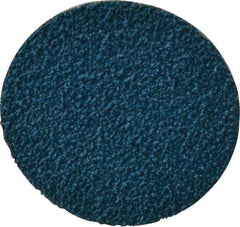 Tru-Maxx - 2" Disc Diam, 40 Grit, Zirconia Alumina Quick Change Disc - Type R Attaching System, Coated, Blue, Coarse Grade, 20,000 RPM - Americas Industrial Supply
