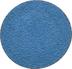 Tru-Maxx - 2" Disc Diam, 50 Grit, Zirconia Alumina Quick Change Disc - Type R Attaching System, Coated, Blue, Coarse Grade, 20,000 RPM - Americas Industrial Supply