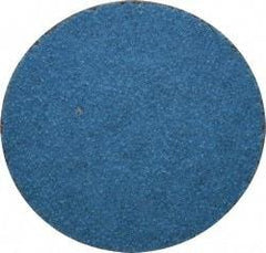 Tru-Maxx - 2" Disc Diam, 60 Grit, Zirconia Alumina Quick Change Disc - Type R Attaching System, Coated, Blue, Medium Grade, 20,000 RPM - Americas Industrial Supply