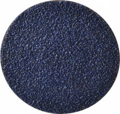 Tru-Maxx - 3" Disc Diam, 36 Grit, Zirconia Alumina Quick Change Disc - Type R Attaching System, Coated, Blue, Very Coarse Grade, 20,000 RPM - Americas Industrial Supply