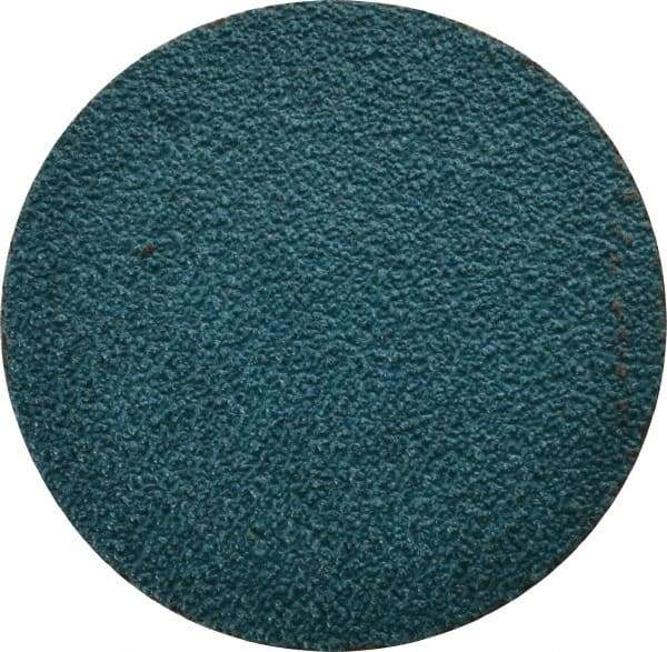 Tru-Maxx - 3" Disc Diam, 40 Grit, Zirconia Alumina Quick Change Disc - Type R Attaching System, Coated, Blue, Coarse Grade, 20,000 RPM - Americas Industrial Supply