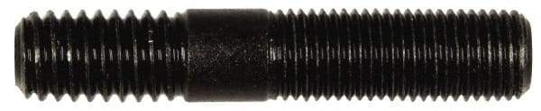 Dorman - 3/8-24 Long Thread, 3/8-16 Short Thread, 2" OAL Unequal Double Threaded Stud - Steel, Black Oxide Finish, 1" Long Thread Length, 5/8" Short Thread Length - Americas Industrial Supply