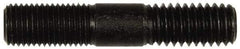 Dorman - 7/16-20 Long Thread, 7/16-14 Short Thread, 2-1/4" OAL Unequal Double Threaded Stud - Steel, Black Oxide Finish, 3/4" Long Thread Length, 3/4" Short Thread Length - Americas Industrial Supply