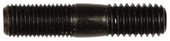 Dorman - 7/16-20 Long Thread, 7/16-14 Short Thread, 2" OAL Unequal Double Threaded Stud - Steel, Black Oxide Finish, 7/8" Long Thread Length, 3/4" Short Thread Length - Americas Industrial Supply