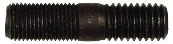 Dorman - 1/2-20 Long Thread, 1/2-13 Short Thread, 2" OAL Unequal Double Threaded Stud - Steel, Black Oxide Finish, 15/16" Long Thread Length, 5/8" Short Thread Length - Americas Industrial Supply