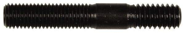 Dorman - 5/16-24 Long Thread, 5/16-18 Short Thread, 2" OAL Unequal Double Threaded Stud - Steel, Black Oxide Finish, 1" Long Thread Length, 9/16" Short Thread Length - Americas Industrial Supply