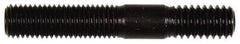 Dorman - 5/16-24 Long Thread, 5/16-18 Short Thread, 2" OAL Unequal Double Threaded Stud - Steel, Black Oxide Finish, 1" Long Thread Length, 9/16" Short Thread Length - Americas Industrial Supply