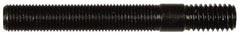 Dorman - 3/8-24 Long Thread, 3/8-16 Short Thread, 2" OAL Unequal Double Threaded Stud - Steel, Black Oxide Finish, 2" Long Thread Length, 5/8" Short Thread Length - Americas Industrial Supply