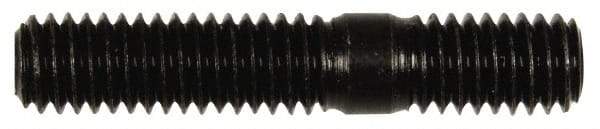 Dorman - 3/8-16 2" OAL Unequal Double Threaded Stud - Steel, Black Oxide Finish, 1-1/8" Long Thread Length, 5/8" Short Thread Length - Americas Industrial Supply