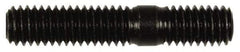 Dorman - 3/8-16 2" OAL Unequal Double Threaded Stud - Steel, Black Oxide Finish, 1-1/8" Long Thread Length, 5/8" Short Thread Length - Americas Industrial Supply