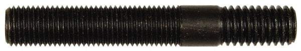 Dorman - 7/16-20 Long Thread, 7/16-14 Short Thread, 3" OAL Unequal Double Threaded Stud - Steel, Black Oxide Finish, 1-13/16" Long Thread Length, 3/4" Short Thread Length - Americas Industrial Supply