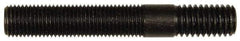 Dorman - 7/16-20 Long Thread, 7/16-14 Short Thread, 3" OAL Unequal Double Threaded Stud - Steel, Black Oxide Finish, 1-13/16" Long Thread Length, 3/4" Short Thread Length - Americas Industrial Supply