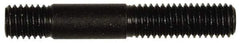 Dorman - 3/8-16 2-7/32" OAL Unequal Double Threaded Stud - Steel, Black Oxide Finish, 1-1/2" Long Thread Length, 7/16" Short Thread Length - Americas Industrial Supply