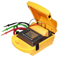 Fluke - Digital LCD Display, 2,000,000 Megohm Electrical Insulation Resistance Tester & Megohmmeter - 5,000 VDC Max Test Voltage, Powered by 12V Lead-Acid Battery - Americas Industrial Supply