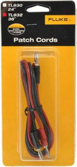 Fluke - Black/Red Electrical Test Equipment Patch Cord Set - Use with Test Equipment - Americas Industrial Supply