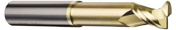 Accupro - 1/2", 2 Flute, Single End, Solid Carbide, 0.02" Corner Radius End Mill - 4" OAL, 45° Helix, Right Hand Flute, 5/8" LOC, Right Hand Cut - Americas Industrial Supply
