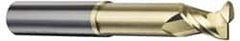 Accupro - 1/2" Diam 2 Flute Solid Carbide 0.12" Corner Radius End Mill - Americas Industrial Supply